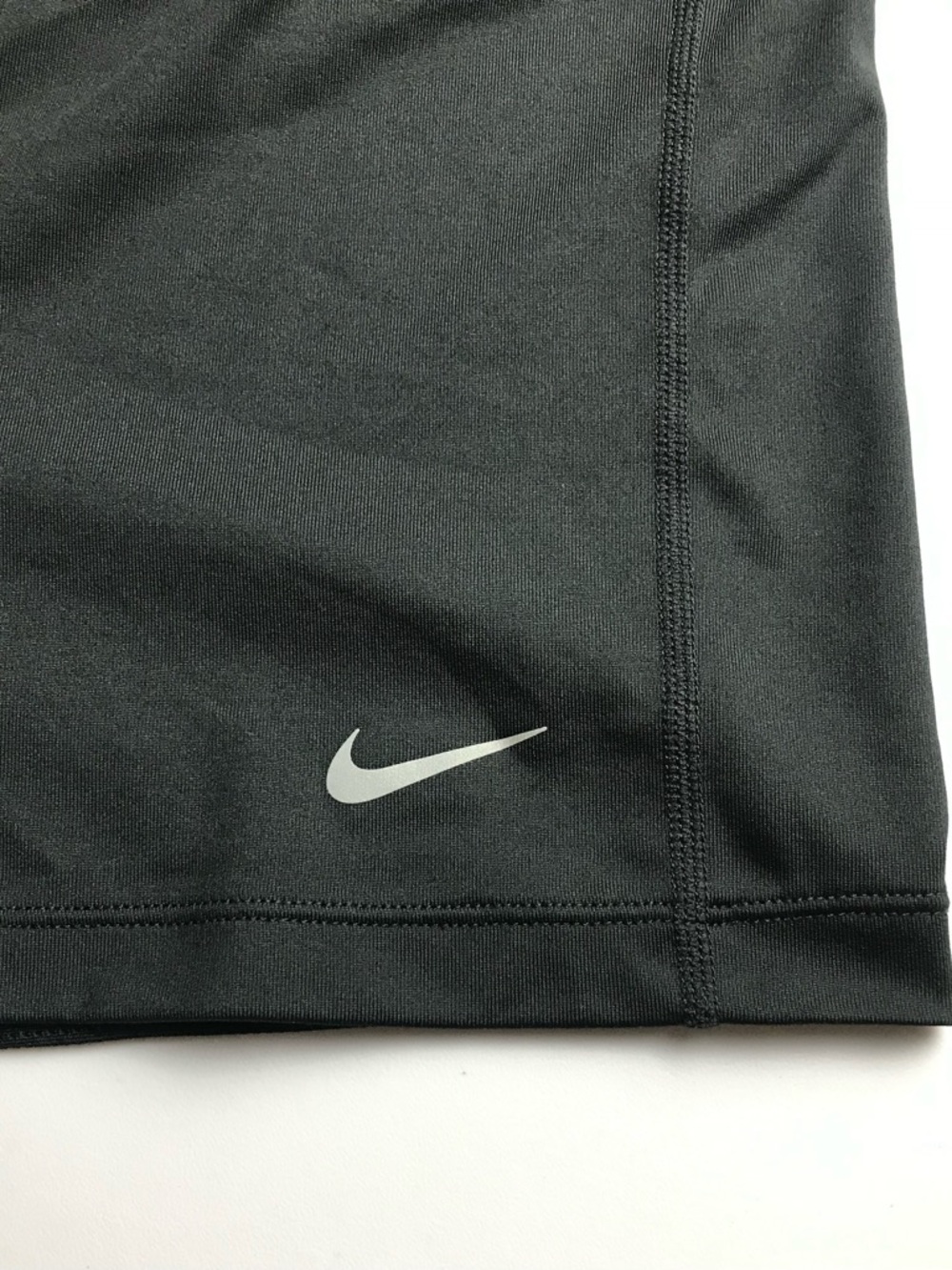 Nike Dri Fit Black Fitted Active Shorts Size L Zip Pocket - Picture 4 of 14